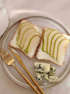 Honey Whipped Ricotta Pear Toast